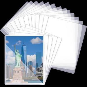 lot 2031 image: 25 Pcs 8 12 x 11 Rigid Print Protectors Clear Sheet Protectors Hard Plastic Paper Page Magazine Protectors for Collectors Rigid Top Loaders Document Holder Birth Certificate Protector