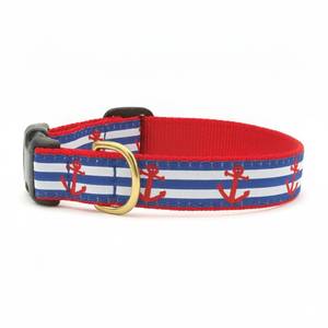 lot 2460 image: Up Country Anchors Away Dog Collar, X-Small (6 to 12 inches) 58 inch Narrow Width