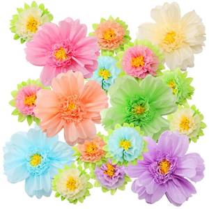 lot 2482 image: TaoBary Giant Tissue Paper Flowers, 20,10, Pastel Color, 12 Pcs