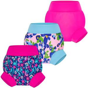 lot 2490 image: BIG ELEPHANT Reusable Baby Swim Diapers 3pcs�� Adjustable, Easy-Wash Swimming Diaper �� Soft, Breathable, Waterproof Swim Wear for Boys, 2T