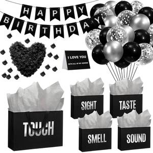 lot 3945 image: Soulchen 5 Senses Gift Bag for Him Her with Label Five Sense Birthday Decor