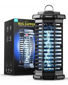 lot 3951 image: Minimoon Bug Zapper Outdoor 4000V Powerful Electric Mosquito Zapper, 15w Fly Trap Outdoor, IPX4, Corded Fly Zapper for Indoor, Yard, Backyard, Patio, Camping (Black)