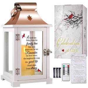 lot 3975 image: Memorial Lantern, Sympathy Gifts for Loss of MomDadLoved One, Bereavement Gifts, in Memory of Loved One Lantern,Celebration of Life, Memorial Gifts, Funeral Lantern,A Limb has Fallen from The ...