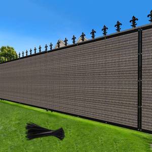 lot 3979 image: LOVE STORY 4 x 50 Outdoor Privacy Fence Screen, Brown