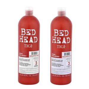 lot 4461 image: TIGI Bed Head Urban Antidotes Resurrection Shampoo and Conditioner for Damaged Hair 25.36 fl oz 2 count
