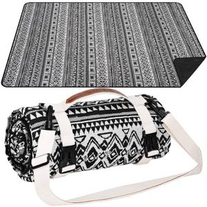 lot 4467 image: G GOOD GAIN Picnic Blanket Waterproof Outdoor Machine Washable, Black