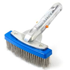 lot 4477 image: Aquatix Pro Heavy Duty 5 Pool Brush, Durable Stainless-Steel Bristles