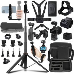 lot 5120 image: 54 Selfie Stick Tripod & Case Accessories Kit for Osmo Pocket 34,