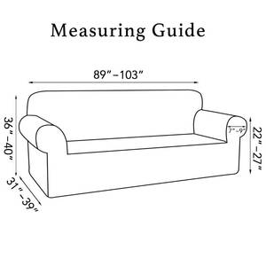 lot 5157 image: Turquoize Stretch Sofa Slipcover Couch Cover Large Oversizde Sofa Covers 1 Piece Sofa Slipcover for Living Room with Jacquard Fabric and Elastic Bottom Pet Furniture Protector (XL Sofa, Gray)