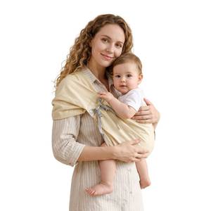 lot 6260 image: MISSWISDOM Baby Sling Carrier, Toddler Sling Carrier with Wide Shoulder Strap, Lightweight Baby Carriers Newborn to Toddler Infant Wrap Carriers Perfect for Mom and Dad, 7-30lbs, Cream