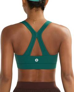 lot 6275 image: RUNNING GIRL Sports Bras for Women High Support,High Impact V Neck Sports Bra with Molded Cup Running Workout Bra with Sewn in Pads (Teal, L)