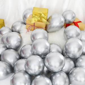 lot 6287 image: Sumind 100 Pcs Metallic Balloons 5 Inch Small Helium Shiny Balloons Decorative Chrome Latex for 2026 Graduation Birthday Wedding Engagement Festival Party(Silver)
