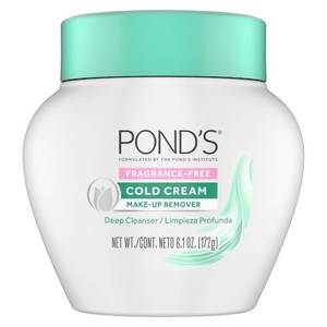 lot 6294 image: POND��S Cold Cream Cleanser, Fragrance-Free �� Moisturizing Makeup Remover & Deep Cleansing Face Cream �� Facial Cleanser for Soft, Radiant Skin �� Dermatologist Tested, Non-Comedogenic, 6.1 oz