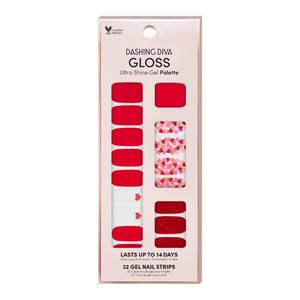 lot 6297 image: Dashing Diva Gloss Gel Strips - Girl Crush  UV Free, Chip Resistant, Long Lasting  32 Wraps, 1 Prep Pad, 1 Nail File