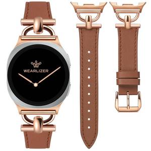 lot 6302 image: Wearlizer Dressy Leather Bands Compatible with Samsung Galaxy Watch 8 Band