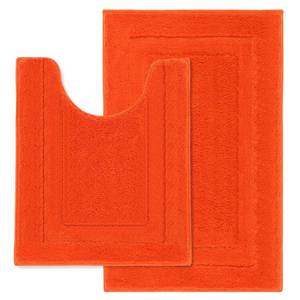 lot 6326 image: SHACOS Soft Microfiber Bathroom Rugs Set 2 Pieces with Toilet Rug