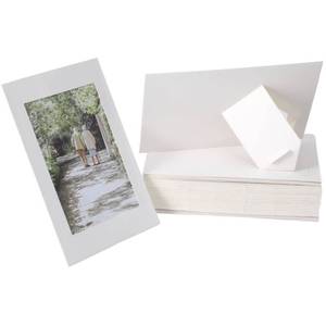 lot 6339 image: 50 Pack Standing Paper Picture Frames 4x6,Cardboard Photo Frame with Easel,Paper Photo Frame Cards,Gallery Frames Bulk For Back to School Teacher Appreciation Wedding Birthday Classroom Craft DIY, White