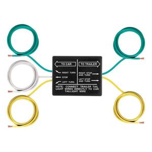 lot 6360 image: CURT 58240 Non-Powered 3-to-2-Wire Splice-in Tail Light Converter, Not Compatible with LED Lights