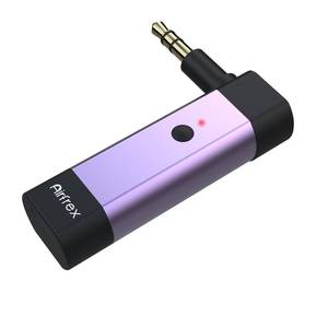 lot 6363 image: Airfrex Bluetooth Transmitter with 3.5mm AUX Jack & Dual Link & APTX for TVAirplaneGym MP3, Wireless Audio Adapter Sender Converter for Travel Flight. Supports 2 AirpodsBluetooth Headphones
