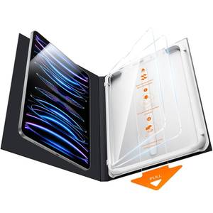 lot 6370 image: SMARTDEVIL Screen Protector for iPad Pro 11 inch (20252024, M5M4) with Easy Installation Frame, 9H Clear Tempered Glass Film, Anti-Shatter, 2 Pack