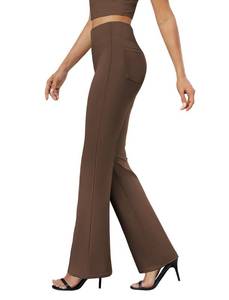 lot 6374 image: DLOODA Womens Bootcut Dress Pants Business Casual Work Pants with Pockets (size L)