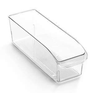 lot 6382 image: BINO  Plastic Storage Bins, Small  THE CURVE COLLECTION  Multi-Use Organizer Bins  Storage Containers Kitchen, Pantry and Home Organization  Fridge Organizers  Pantry Organization and Storage