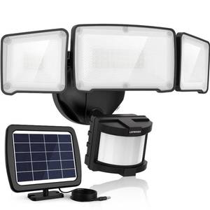 lot 7001 image: LEPOWER Solar LED Security Lights, PIR Motion Sensor Outdoor, 1600LM, Yard