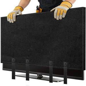 lot 7031 image: TV Cover for Moving, Fits to 60- 65 Flat TV Screen Protector with Bottom Strap, Dust Anti-Scratch TV Moving Cover for Protection House Moving, Painting, Home Renovation, Pet Scratch