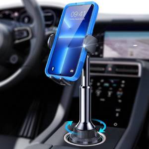 lot 8112 image: LISEN Cup Holder Phone Holder No Shaking Phone Holder for Car, 360° Adjustable iPhone Holder Car Accessories for Women Truck Jeep Golf for iPhone 17 Pro Max 16 15 14 Samsung S25 All 4-7 Phone