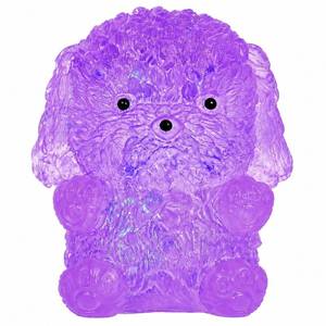 lot 8116 image: Dog Glitter Slow Rising Squeeze Toy for Kids Ages 3 & Adults(Dog Purple)