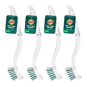 lot 8130 image: Scotch-Brite Pot & Pan Brush, 4 Pack