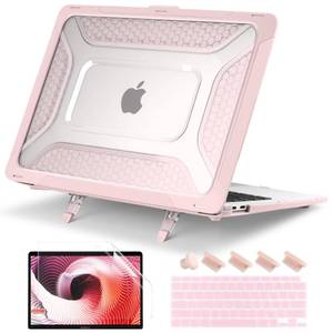 lot 8133 image: Batianda HexArmor Case for MacBook Air 13 Inch 2018-2020, Light Pink