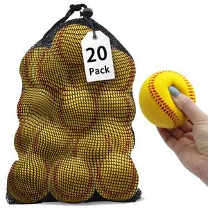 lot 9594 image: Magicorange Foam Baseballs,20 Pack Practice Training Baseballs,Yellow