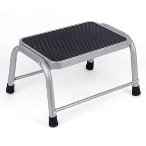 lot 9614 image: Valeo Step Stool,Step Stools for Adults with Non-Slip Rubber Feet, 600 Lbs Capacity, Metal Step Stool for Kitchen, Bathroom, RV, Camping, Office, Bed Steps for High Beds