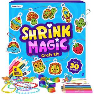 lot 10341 image: Shrinky Magic Craft Kit for Kids - Shrink Kit for Girls - Birthday Gift