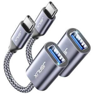lot 10355 image: JSAUX USB C to USB 3.0 Adapter 2 Pack, USB C Male to USB Female OTG Cable Adapter Compatible with MacBook ProAir, iPhone 17 Pro MaxiPhone Air17e16e1615 Series, Samsung Galaxy S25S24S23