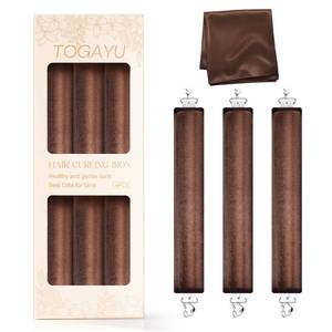 lot 10391 image: Togayu Heatless Curls Overnight Hair Care Set - Jumbo Velvet Hair Curlers