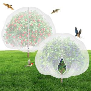 lot 10397 image: 8x8 Fruit Tree Netting with Zipper & Drawstring(2 Pack)
