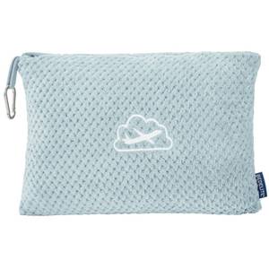 lot 10398 image: BEDELITE Travel Blanket with Bag, Jacquard Fleece Blanket 65x40, Blue