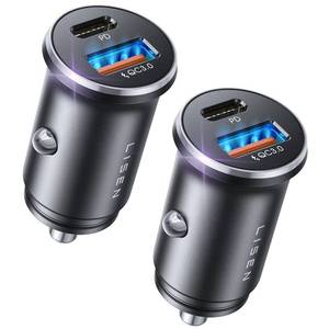 lot 10415 image: LISEN Car Charger USB C, 69W Cigarette Lighter USB Charger Adapter, 2 Pack