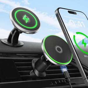 lot 10421 image: TWYAJYJ 15W for Magsafe Car Mount Charger, Wireless Car Charger Magnetic Air VentDashboard Fast Charging Phone Holder for iPhone 17 16 15 14 13 12 Serie Samsung