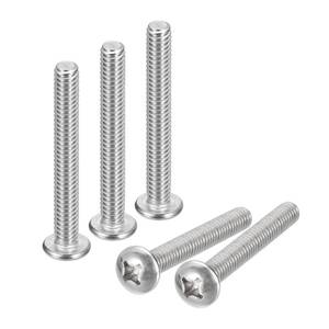 lot 10422 image: uxcell 14-20x4 Pan Head Machine Screws 304 SS Phillips Drive, 10 Pack