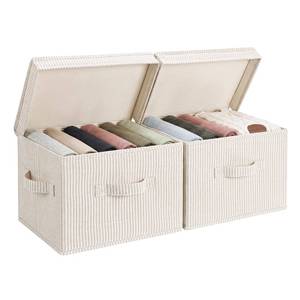 lot 10458 image: StorageWorks Fabric Storage Bins with Lids, Closet Storage Bins