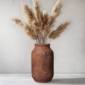 lot 11158 image: Wancetang Terracotta Ceramic Vase, 9 Inch Brown