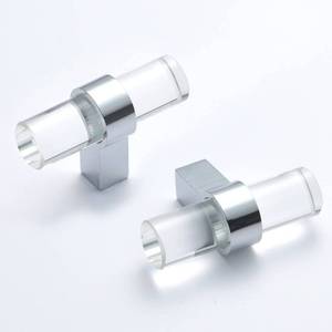 lot 12032 image: BonKuDoo Glass Crystal Cabinet Knobs and Pulls 10-Pack