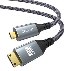 lot 12067 image: ZeniKon Micro HDMI to Mini HDMI Cable 3.3FT 4K