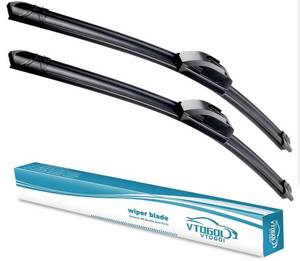 lot 12075 image: VTOGOI Windshield Wiper Blades 22  19 J-Hook 2-Pack