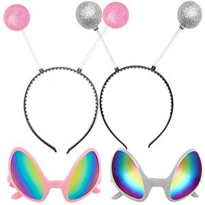 lot 12083 image: Poptrend Alien Headband and Glasses Set, 2 Pairs
