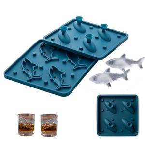 lot 12106 image: Saewrty Shark Silicone Ice Mold, Blue