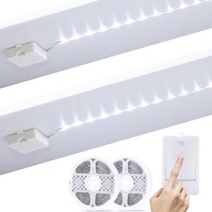 lot 12124 image: BSGlobal Battery Powered LED Strip Lights 9.8Ft Cool White